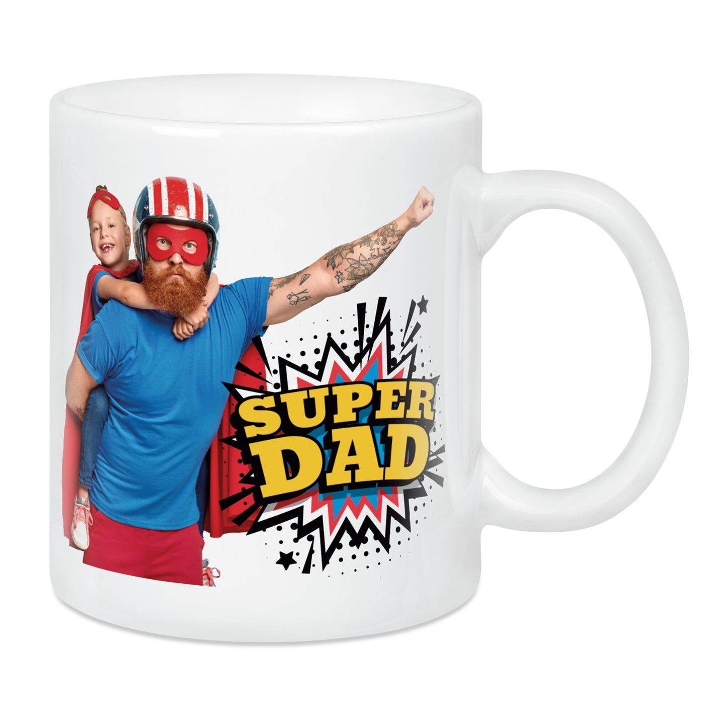 Keramiktasse weiss bedruckt