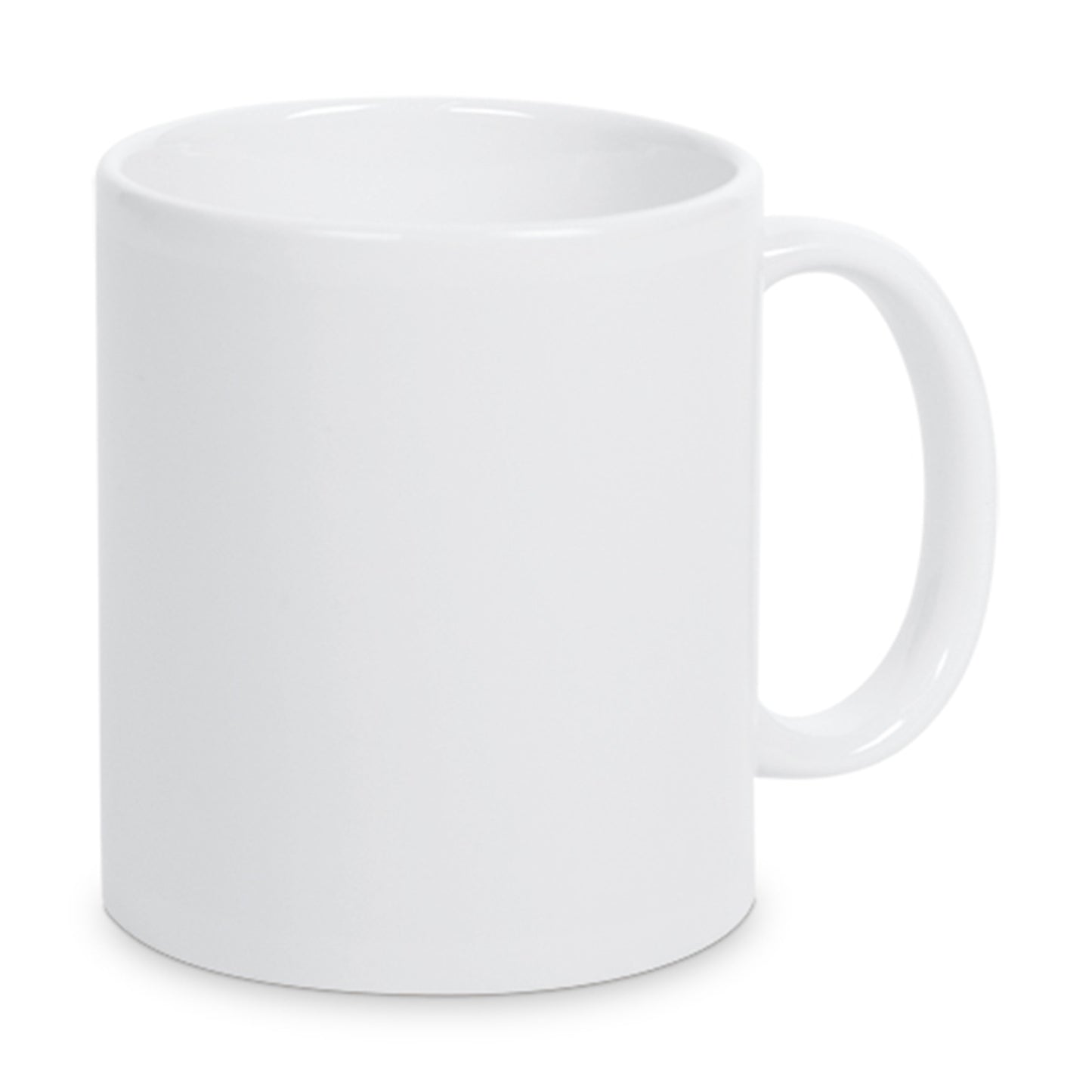 Keramiktasse weiss bedruckt