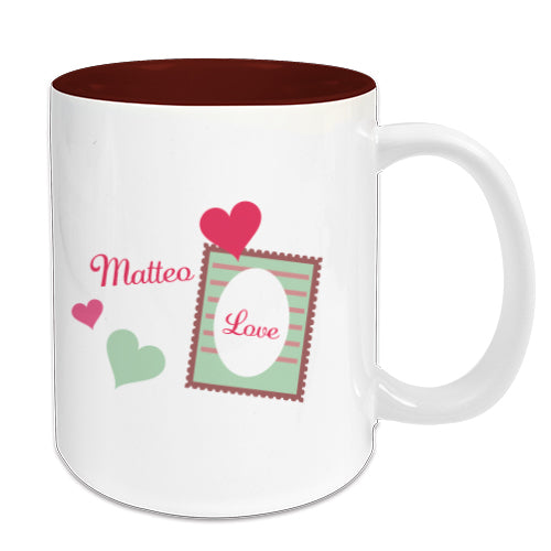 Keramiktasse Two Tone bedruckt