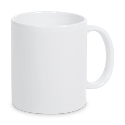 Keramiktasse weiss bedruckt