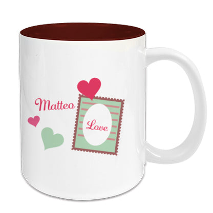 Keramiktasse Two Tone bedruckt