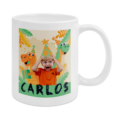 Keramiktasse weiss bedruckt